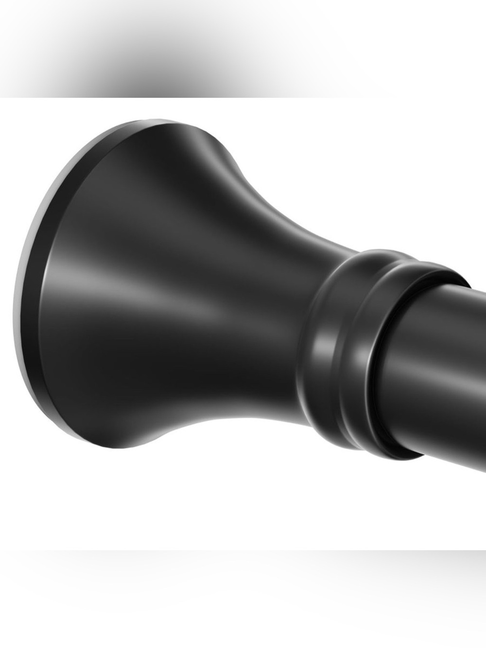 YNL Matte Black Shower Curtain Rod 36-84 in